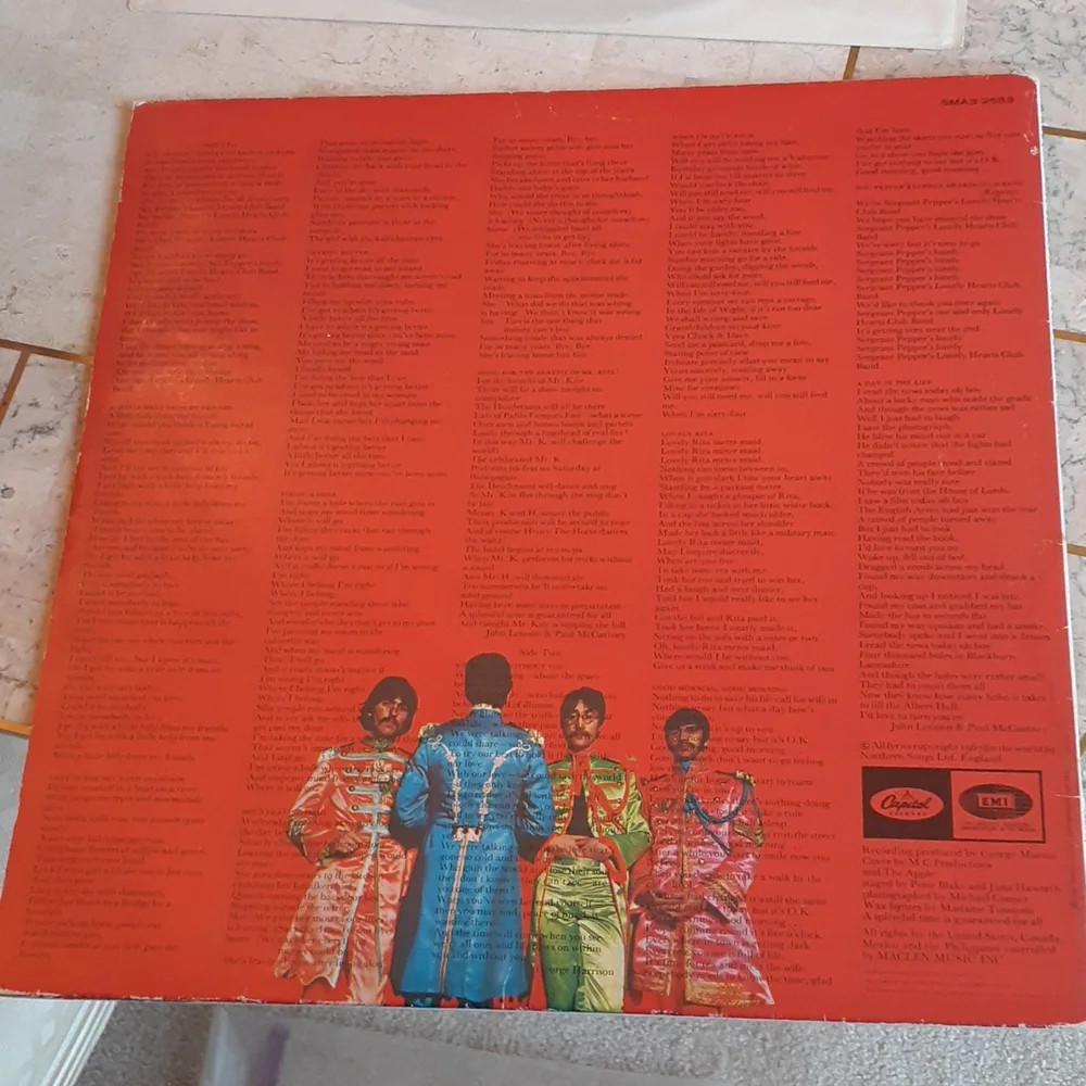 Beatles vinyl record..SGT peppers lonely hearts club band..original 1967 - Picture 4 of 16